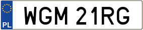 Trailer License Plate